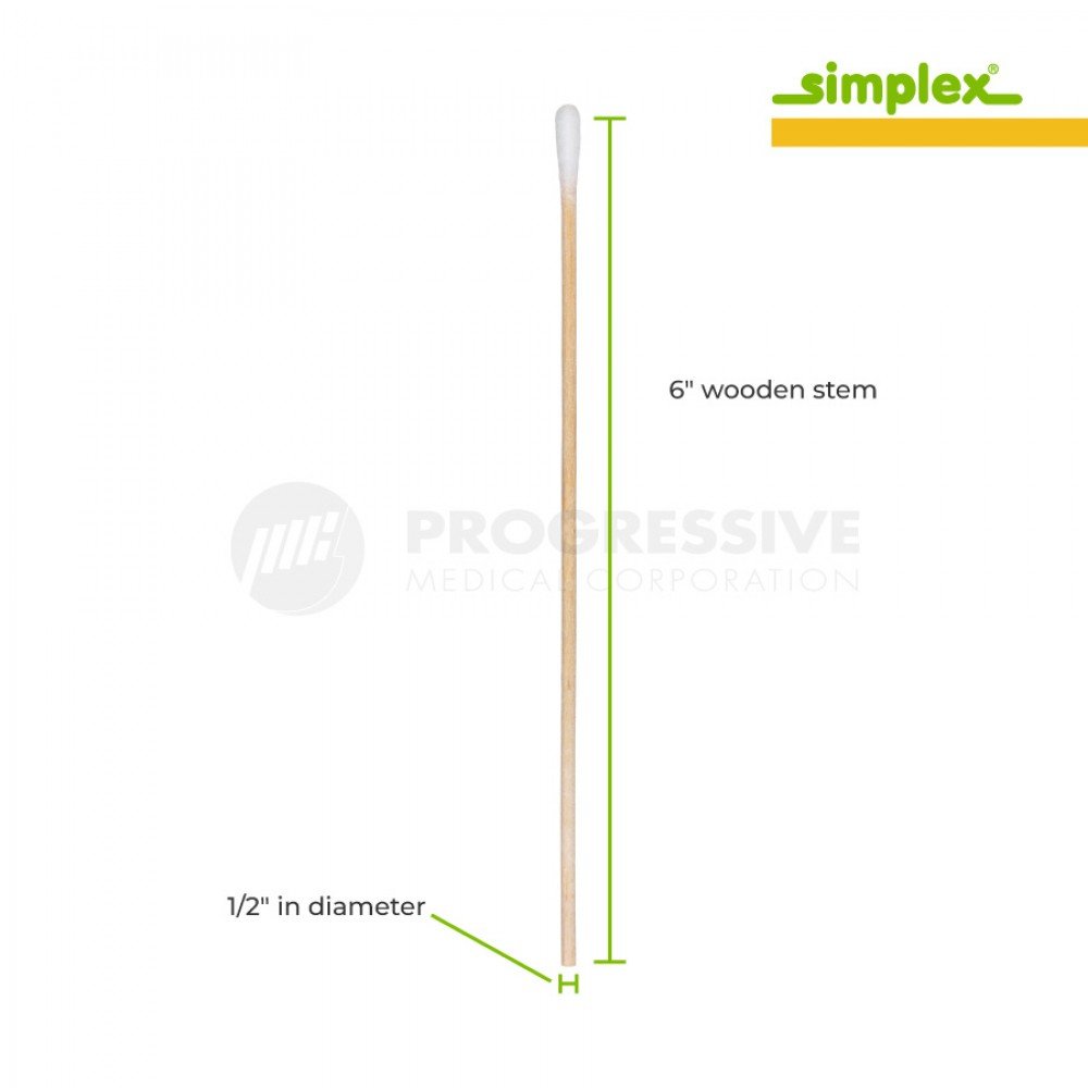 Simplex Cotton-Tipped Applicator Sticks (sold per box of 100s)